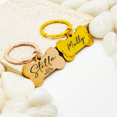 Actual Handwriting ID Dog Tag - Custom Bone Tag - Personalized Bone Tag - Bone Shaped Key Chain, Christmas Gift